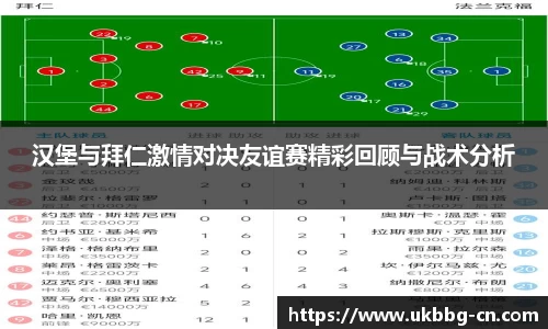 汉堡与拜仁激情对决友谊赛精彩回顾与战术分析